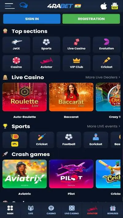 Mobile App 4rabet